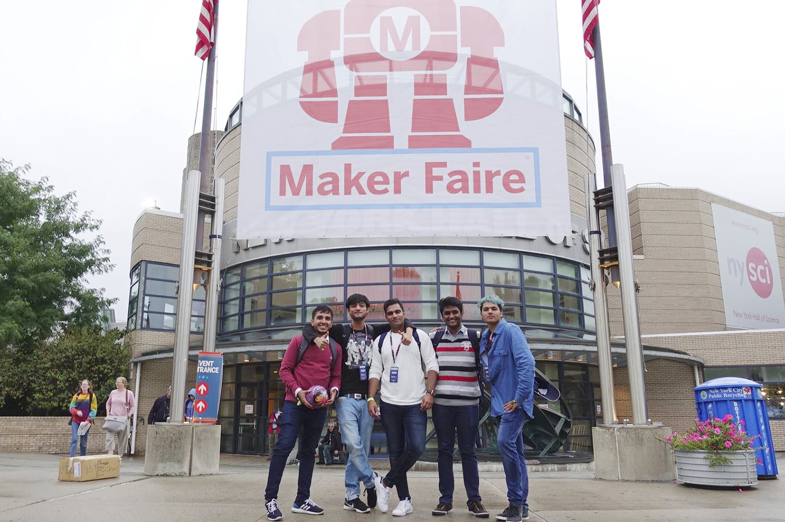 The team took part in the World Maker Faire in New York to showcase their application that aids bowling athletes with visual impairment.