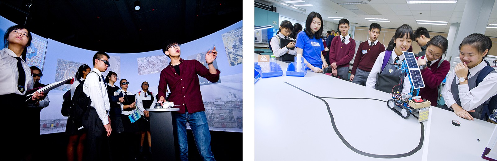 Participants get a taste of CityU’s innovative learning environment while touring campus.