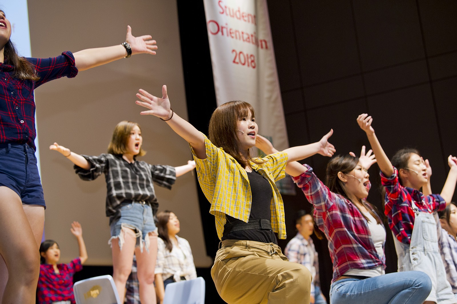 CityU singers and dancers liven up proceedings with excerpts from the musical Footloose.