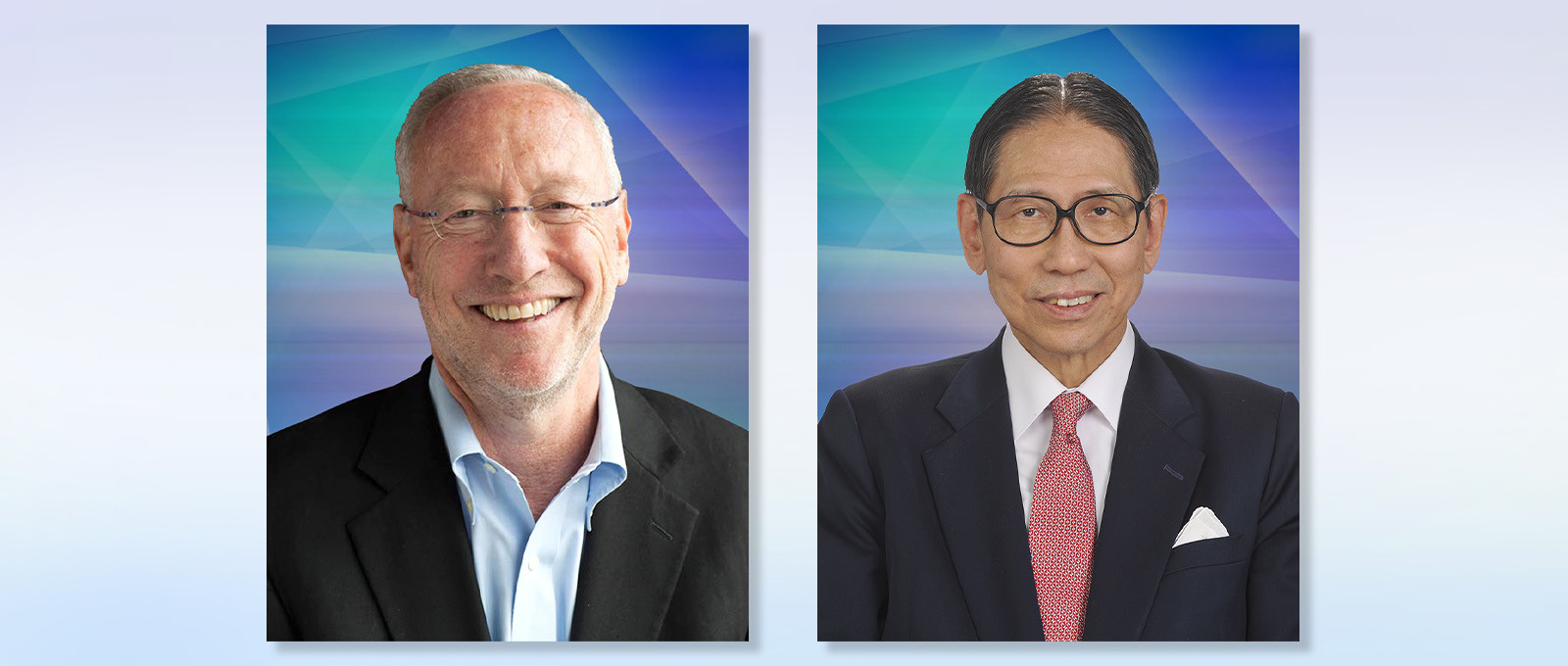 (From left) Professor Michael Kotlikoff and Dr Edward Leong Che-hung.